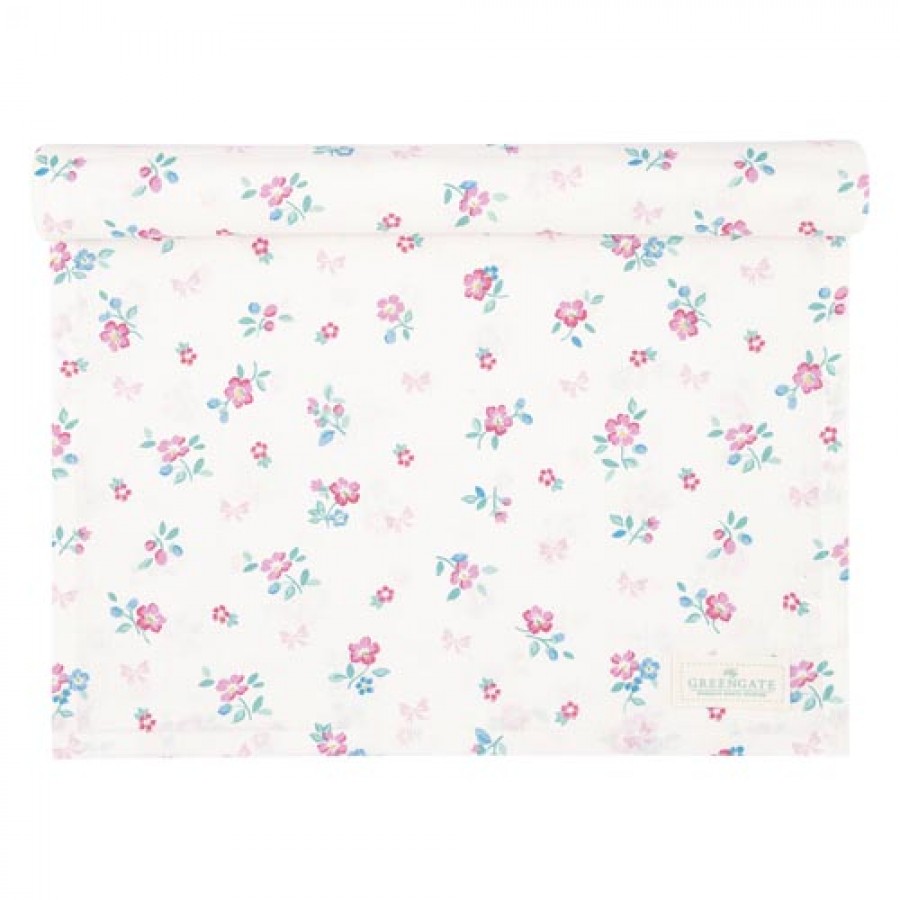 Столовая дорожка Athea white 45x140 см